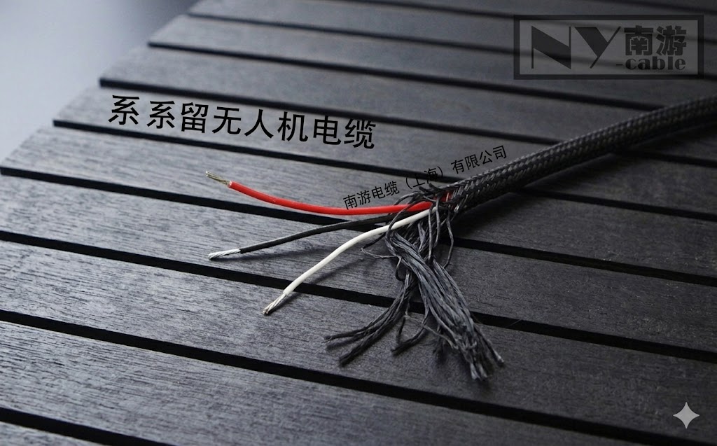 系留无人机多芯系留电缆 高强度轻量化供电+光纤复合高空作业专用线缆