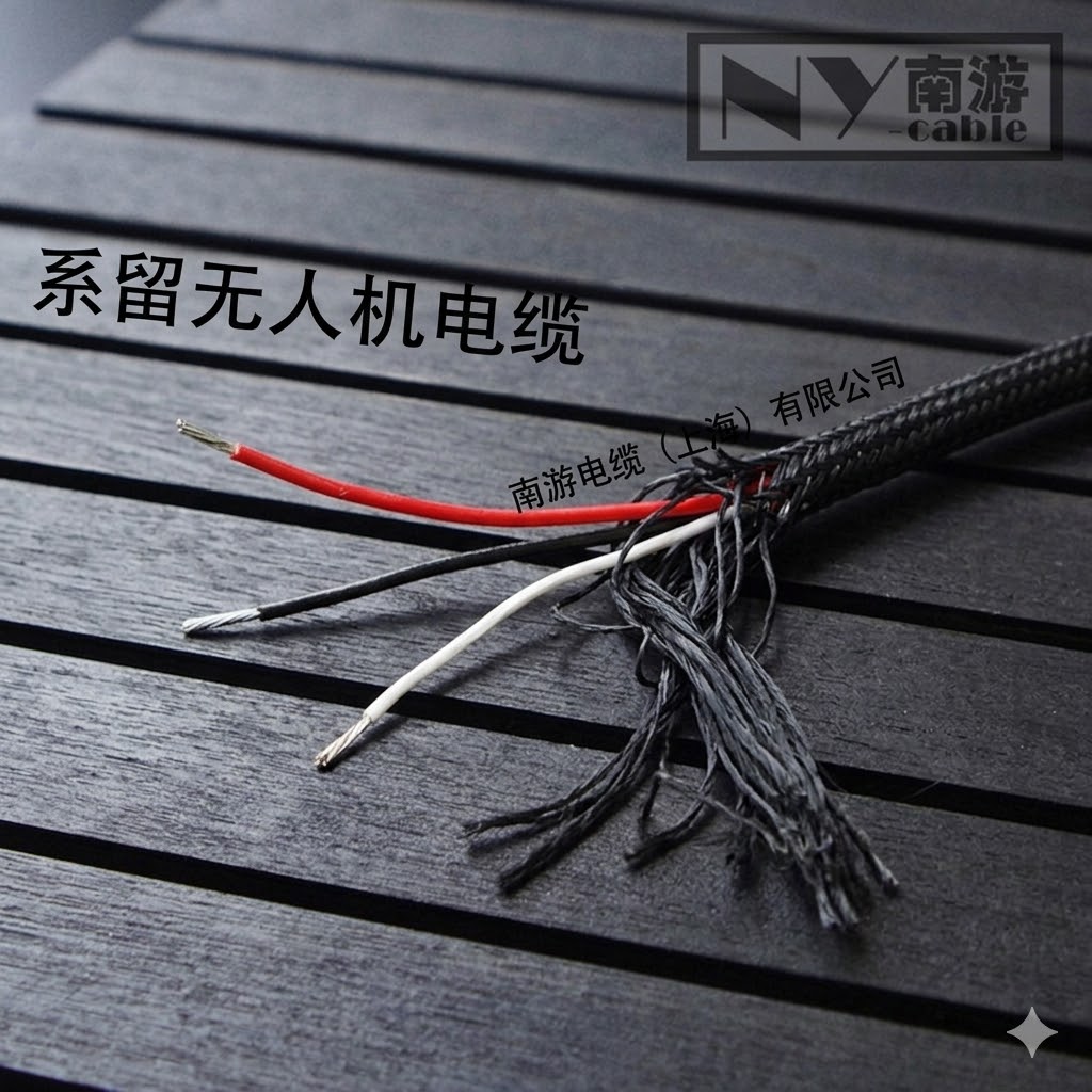 系留无人机多芯系留电缆 高强度轻量化供电+光纤复合高空作业专用线缆